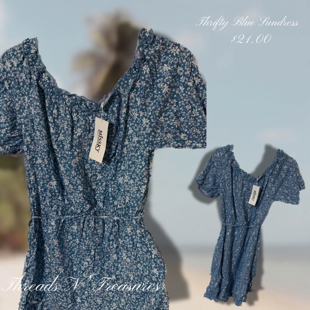 Thrifty Blue Sundress